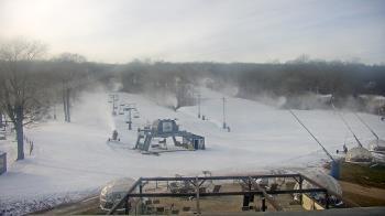 Weather camera view of Powder Ridge Ski Resort.