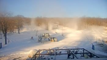 Weather camera view of Powder Ridge Ski Resort.