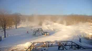 Weather camera view of Powder Ridge Ski Resort.