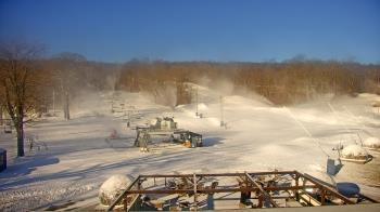 Weather camera view of Powder Ridge Ski Resort.