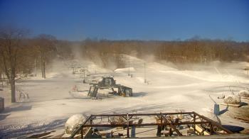 Weather camera view of Powder Ridge Ski Resort.