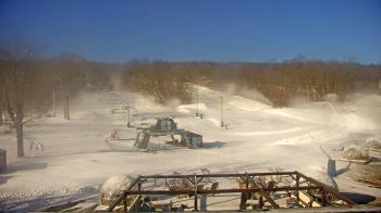 Weather camera view of Powder Ridge Ski Resort.