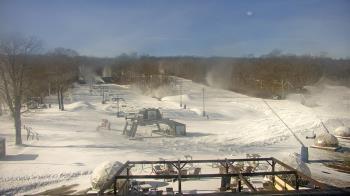 Weather camera view of Powder Ridge Ski Resort.