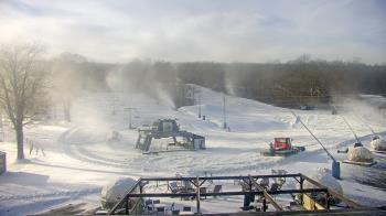Weather camera view of Powder Ridge Ski Resort.