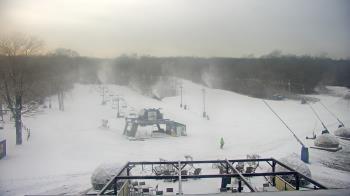 Weather camera view of Powder Ridge Ski Resort.