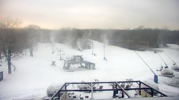 Weather camera view of Powder Ridge Ski Resort.