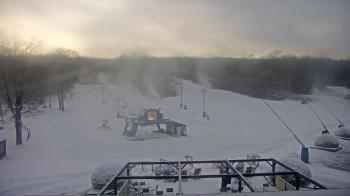 Weather camera view of Powder Ridge Ski Resort.