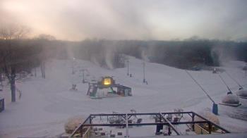 Weather camera view of Powder Ridge Ski Resort.