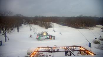 Weather camera view of Powder Ridge Ski Resort.