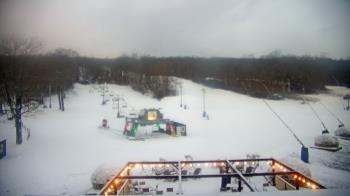Weather camera view of Powder Ridge Ski Resort.