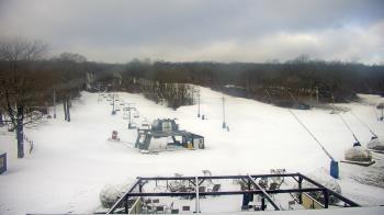 Weather camera view of Powder Ridge Ski Resort.