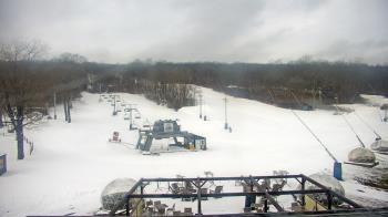 Weather camera view of Powder Ridge Ski Resort.