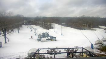 Weather camera view of Powder Ridge Ski Resort.