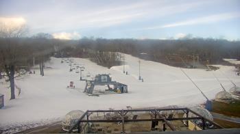 Weather camera view of Powder Ridge Ski Resort.