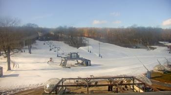 Weather camera view of Powder Ridge Ski Resort.