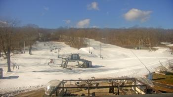 Weather camera view of Powder Ridge Ski Resort.