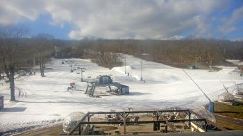 Weather camera view of Powder Ridge Ski Resort.