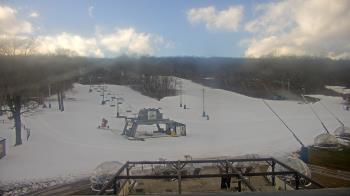 Weather camera view of Powder Ridge Ski Resort.