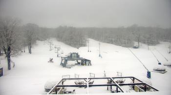 Weather camera view of Powder Ridge Ski Resort.
