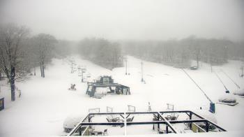 Weather camera view of Powder Ridge Ski Resort.