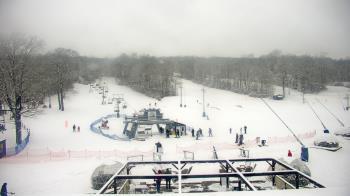 Weather camera view of Powder Ridge Ski Resort.