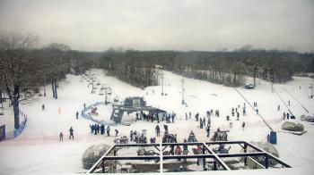 Weather camera view of Powder Ridge Ski Resort.