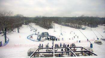 Weather camera view of Powder Ridge Ski Resort.
