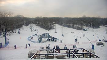 Weather camera view of Powder Ridge Ski Resort.
