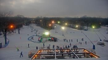 Weather camera view of Powder Ridge Ski Resort.