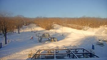 Weather camera view of Powder Ridge Ski Resort.
