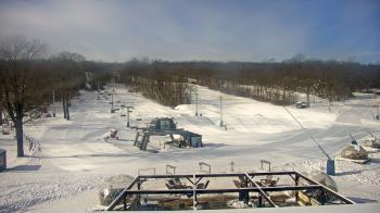 Weather camera view of Powder Ridge Ski Resort.