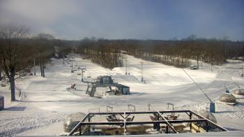 Weather camera view of Powder Ridge Ski Resort.