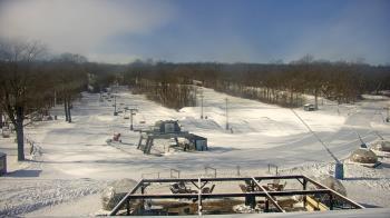 Weather camera view of Powder Ridge Ski Resort.