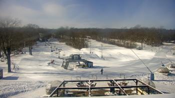 Weather camera view of Powder Ridge Ski Resort.