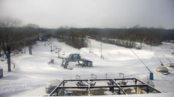 Weather camera view of Powder Ridge Ski Resort.