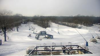 Weather camera view of Powder Ridge Ski Resort.