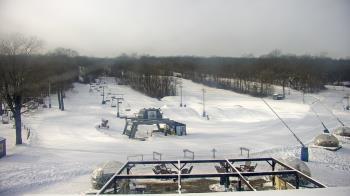 Weather camera view of Powder Ridge Ski Resort.