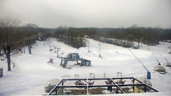 Weather camera view of Powder Ridge Ski Resort.