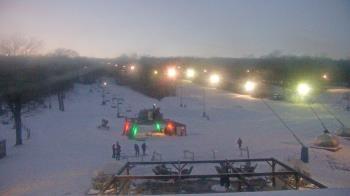 Weather camera view of Powder Ridge Ski Resort.