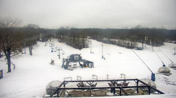 Weather camera view of Powder Ridge Ski Resort.