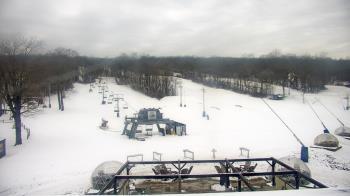 Weather camera view of Powder Ridge Ski Resort.