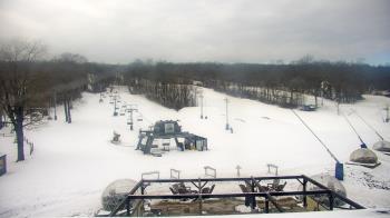Weather camera view of Powder Ridge Ski Resort.