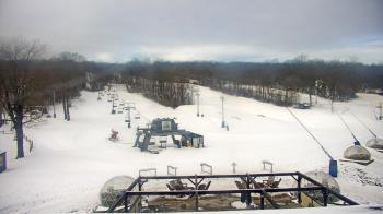 Weather camera view of Powder Ridge Ski Resort.