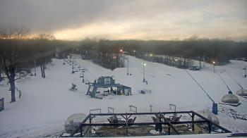 Weather camera view of Powder Ridge Ski Resort.