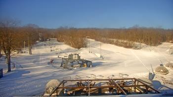 Weather camera view of Powder Ridge Ski Resort.