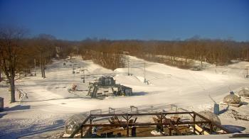 Weather camera view of Powder Ridge Ski Resort.