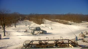 Weather camera view of Powder Ridge Ski Resort.
