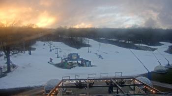 Weather camera view of Powder Ridge Ski Resort.