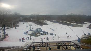 Weather camera view of Powder Ridge Ski Resort.
