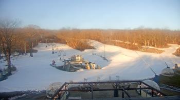 Weather camera view of Powder Ridge Ski Resort.
